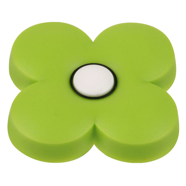 Kids Green Flower Cabinet Knob