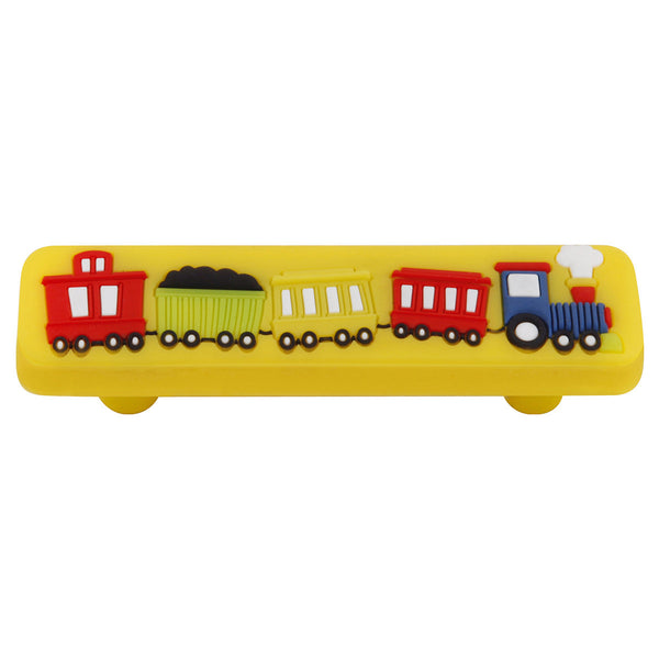 64mm Kids Short Yellow Train Cabinet Pull