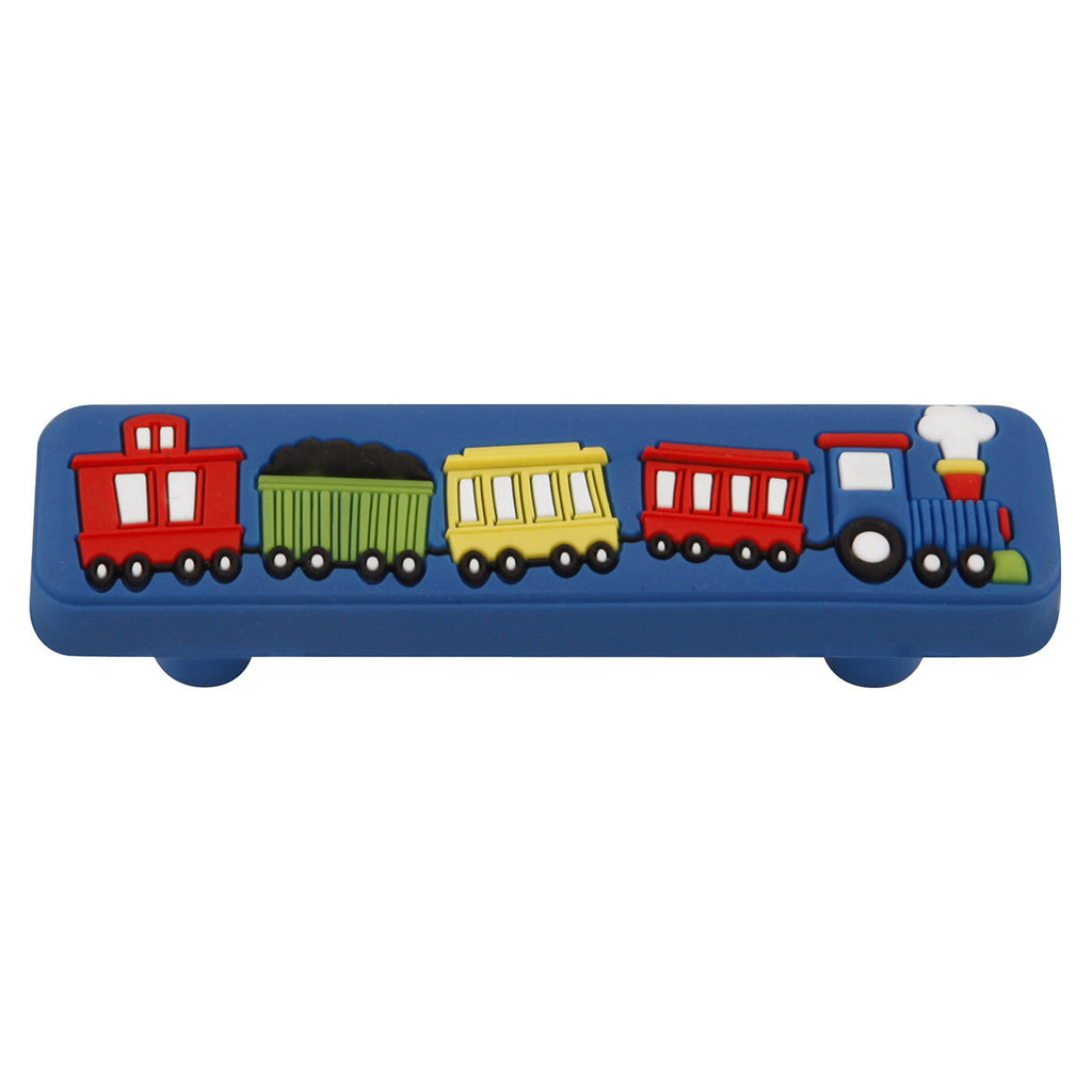 64mm Kids Short Blue Train Cabinet Pull