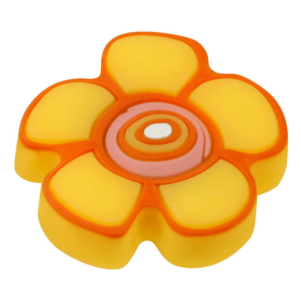 Kids Yellow Flower Cabinet Knob