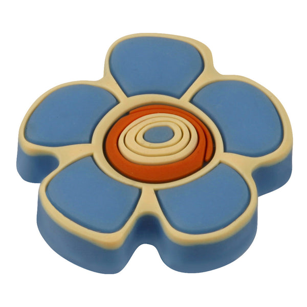 Kids Blue Flower Cabinet Knob