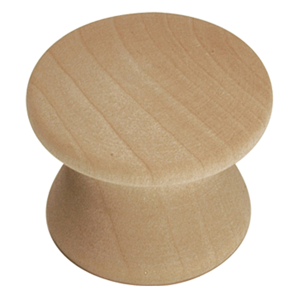 7/8 In. Natural Woodcraft Unfinished Wood Cabinet Knob