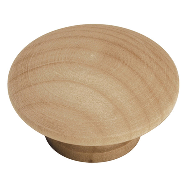 1-1/2 In. Natural Woodcraft Unfinished Wood Cabinet Knob