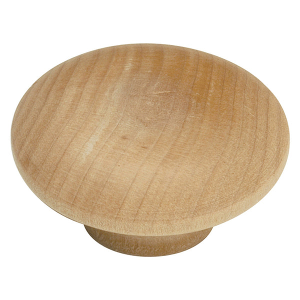 2 In. Natural Woodcraft Unfinished Wood Cabinet Knob