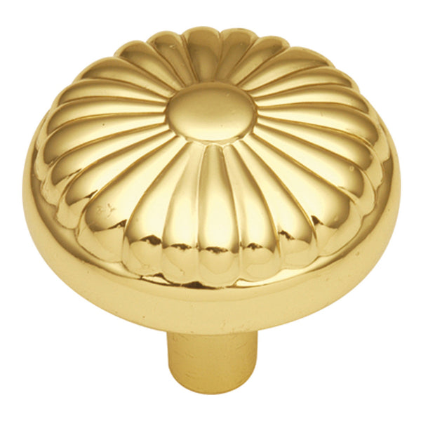 1-1/4 In. Eclipse Ultra Brass Cabinet Knob