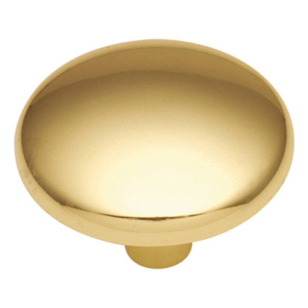 1-1/8 In. Sunnyside Polished Brass Cabinet Knob