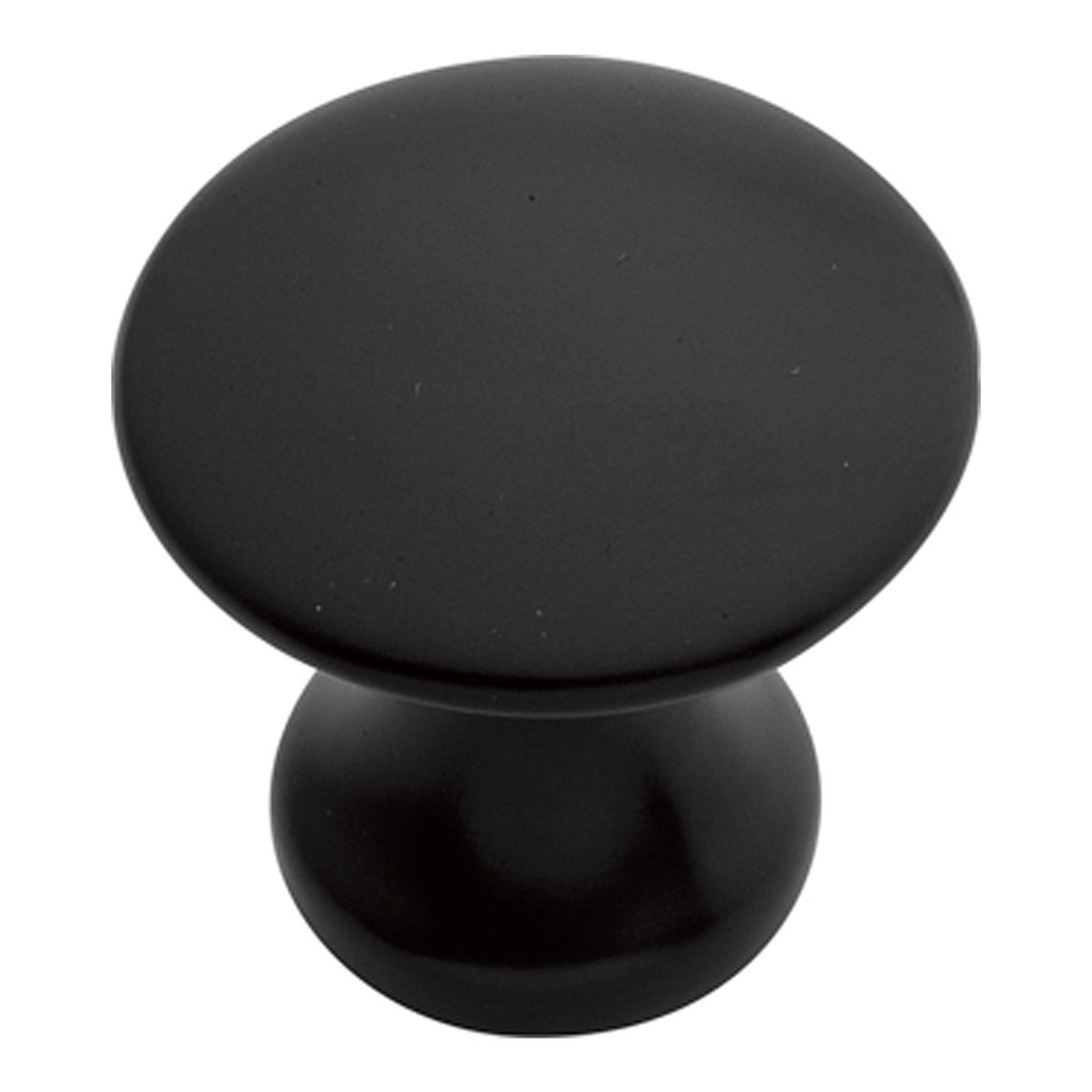 1 In. Modus Matte Black Cabinet Knob