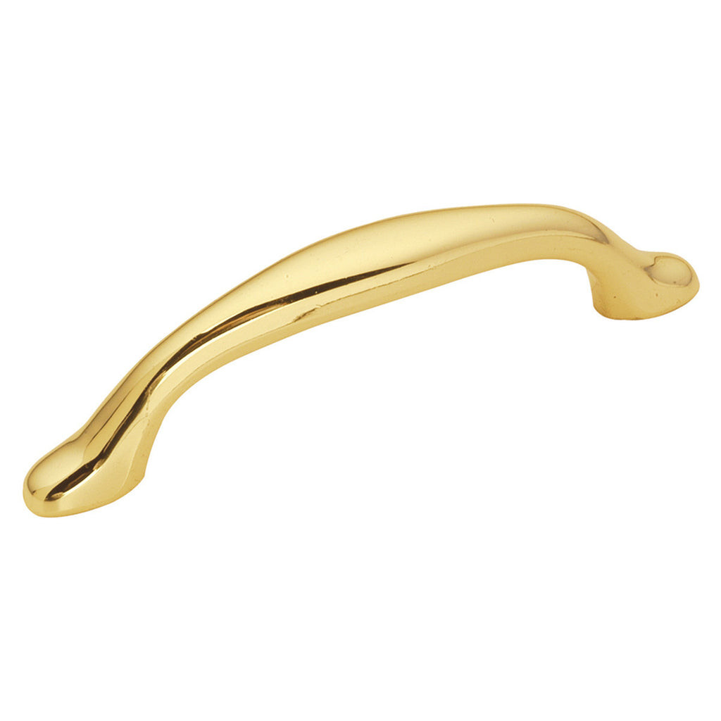 3 In. Eclipse Ultra Brass Cabinet Pull