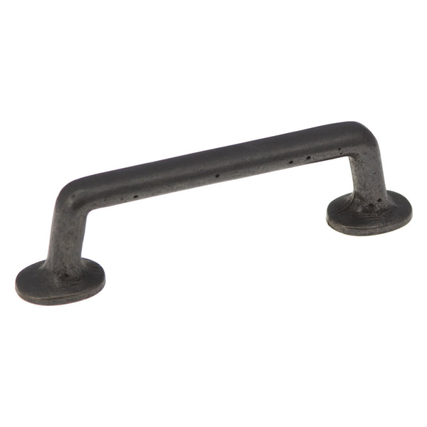 4 In. Carbonite Black Iron Cabinet Pull