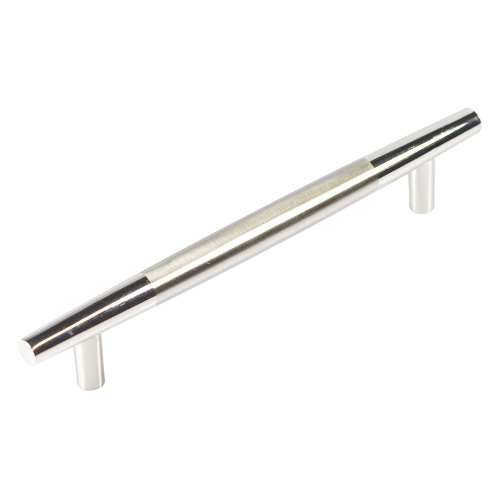 6 In. Metro Mod Two Tone Chrome Cabinet Pull