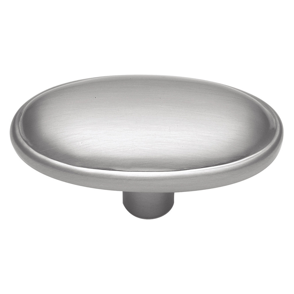 1-11/16 In. Tranquility Satin Silver Cloud Oval Cabinet Knob