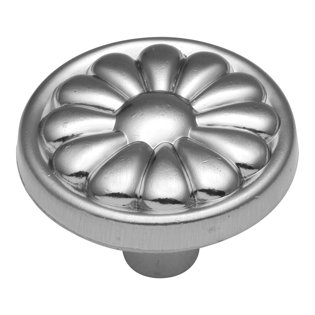 1-1/4 In. Newport Satin Silver Cloud Cabinet Knob