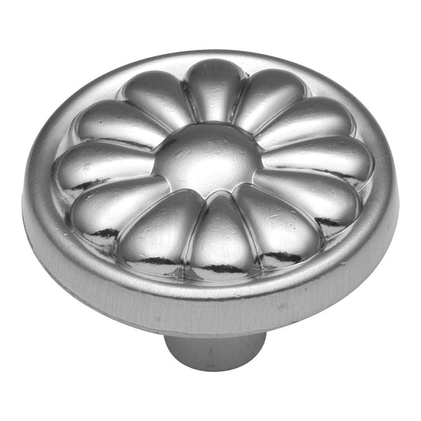 1-1/4 In. Newport Satin Silver Cloud Cabinet Knob