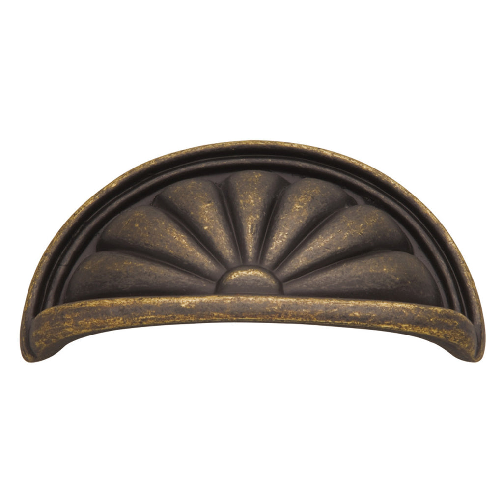 3 In. Newport Windover Antique Cabinet Cup Pull