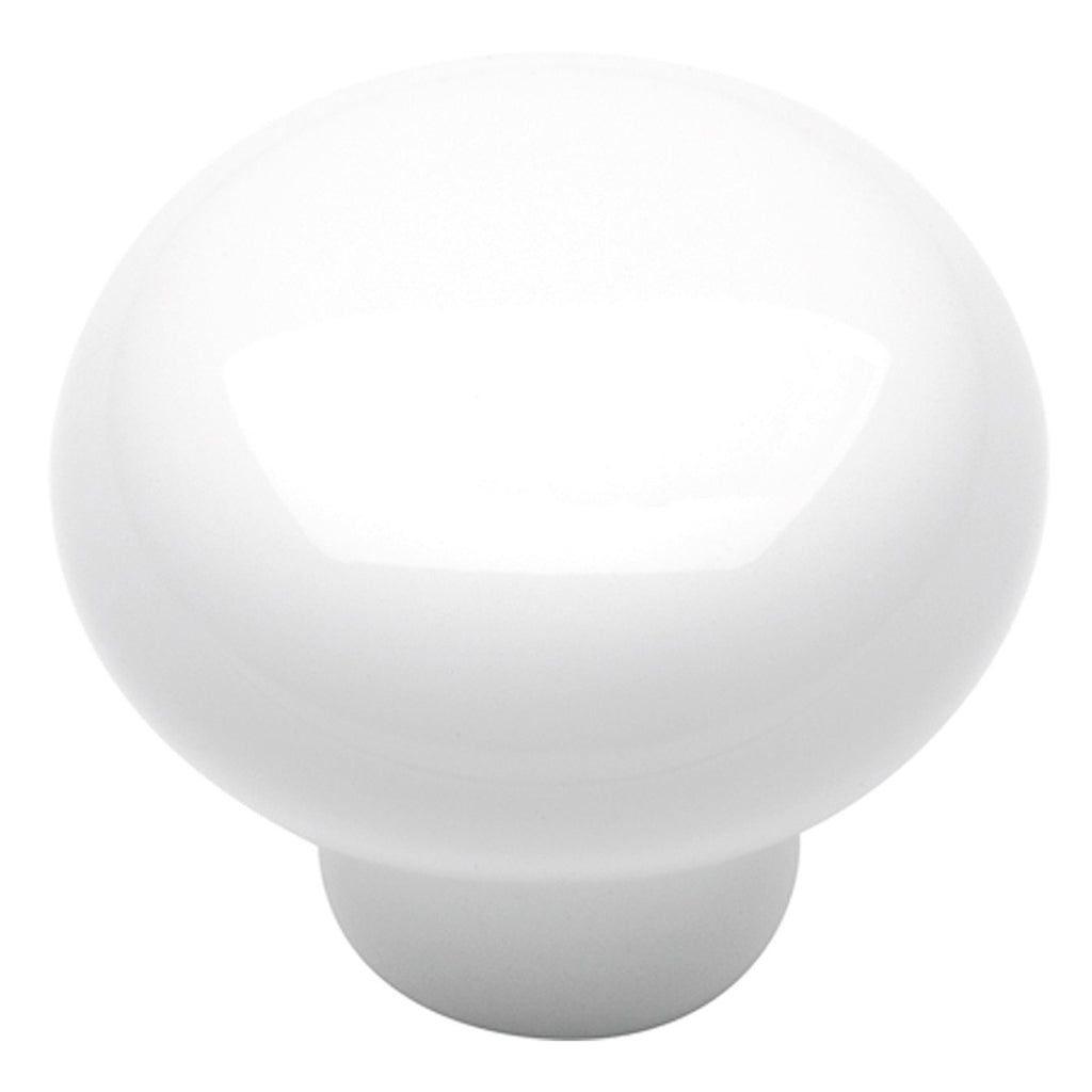 1-3/8 In. English Cozy White Cabinet Knob