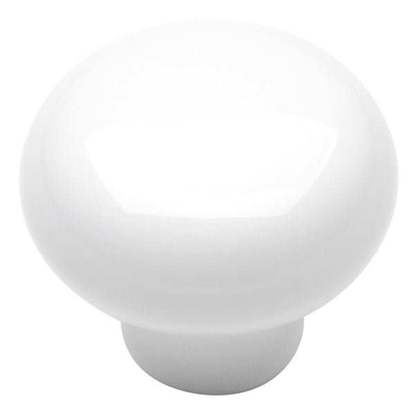 1-3/8 In. English Cozy White Cabinet Knob