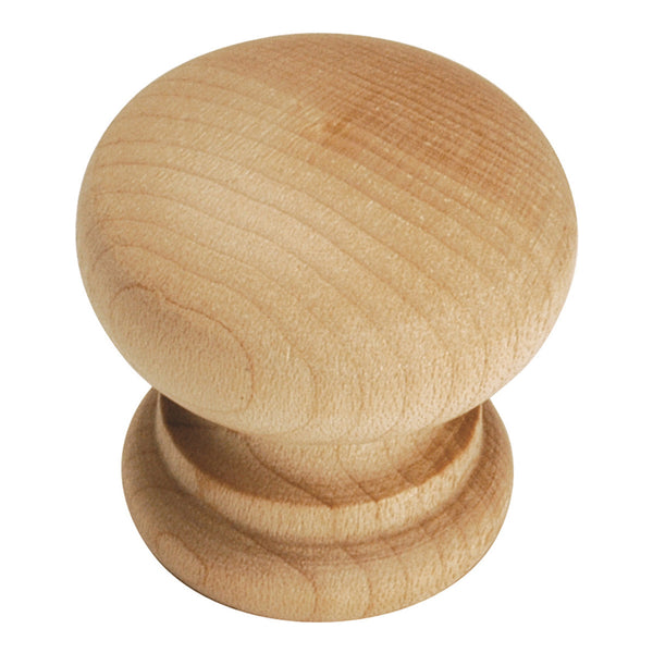 1-1/4 In. Natural Woodcraft Unfinished Wood Cabinet Knob