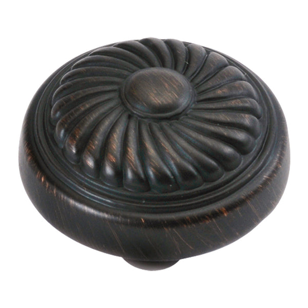 1-1/4 In. French Country Vintage Bronze Cabinet Knob