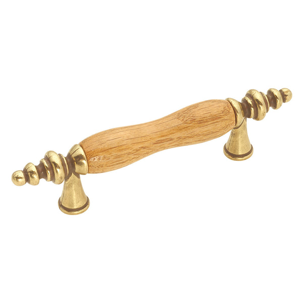 3 In. Wood grain Oak Cabinet Pull