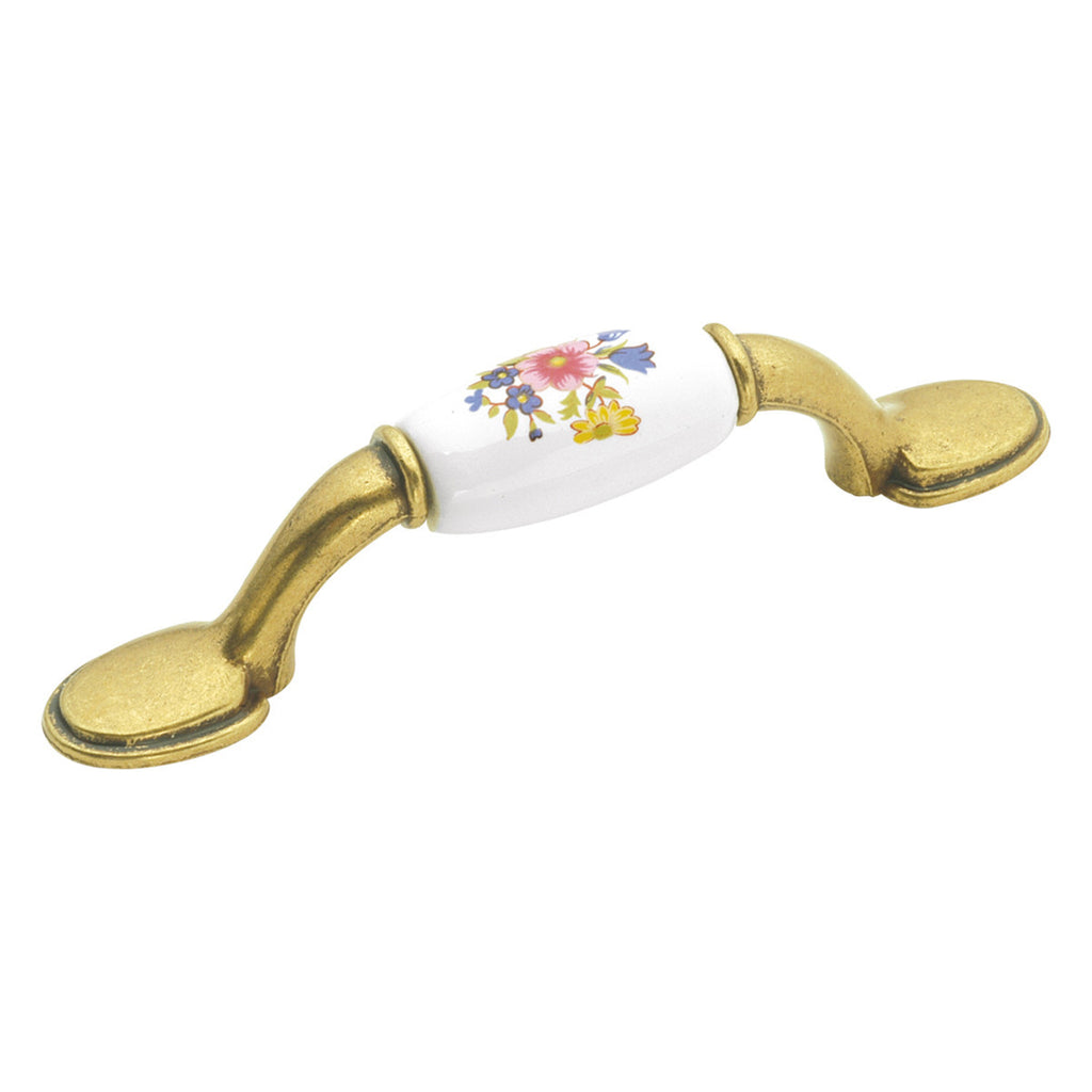 3 In. English Cozy Bouquet Cabinet Pull